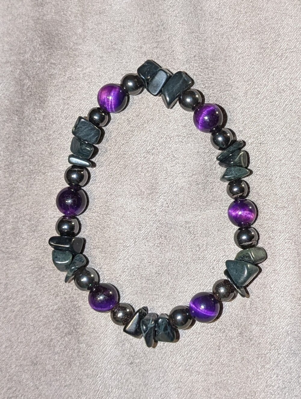 Triple Stone Stretch Bracelet